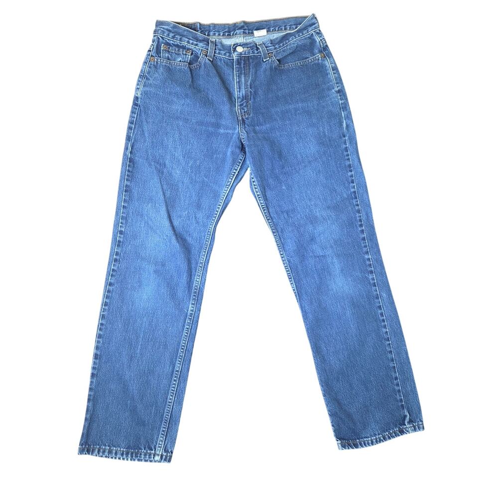 Vintage 2002 Levi's 505 Lower Rise Straight Leg Jeans - Medium Wash - Size 12